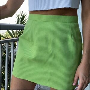 TAGA Green Stripe Vintage Mini Skirt